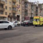 Две иномарки столкнулись на улице Степана Разина в Воронеже