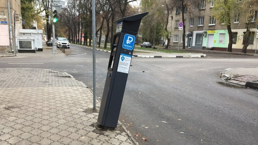 В Воронеже неизвестные попытались сломать паркомат