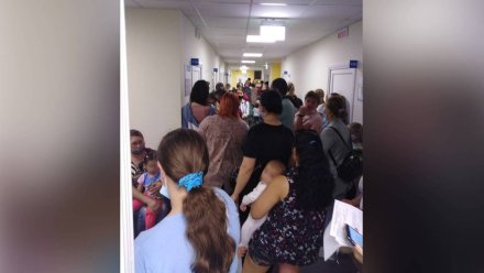 Воронежцы с детьми устроили давку из-за нехватки врачей в шиловской поликлинике