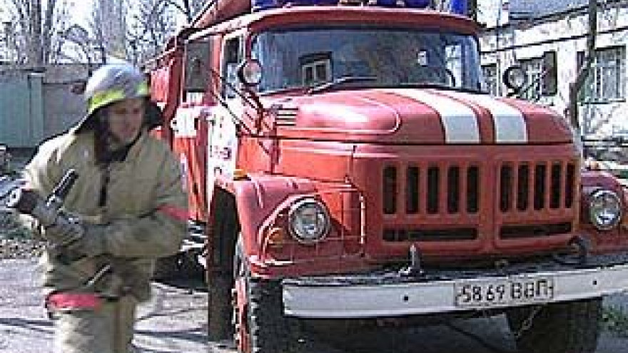 Крупный пожар произошел в Воронеже на улице 9 Января