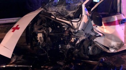 Под Воронежем скорая с пострадавшим в ДТП попала в аварию