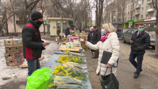 Незаконная торговля цветами в Воронеже может обернуться штрафом
