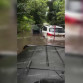 Машины ушли под воду из-за потопа на воронежской улице