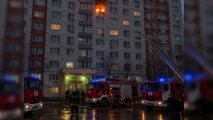 Двух человек эвакуировали из загоревшейся воронежской многоэтажки