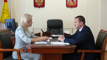 Глава Воронежской облдумы провёл встречу с председателем общественный палаты