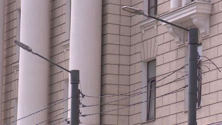 В центре Воронежа заменят ещё 114 фонарных столбов