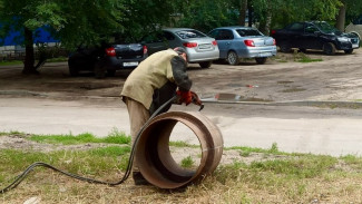 Рабочие завершили ремонт водовода на месте коммунальной аварии в Воронеже