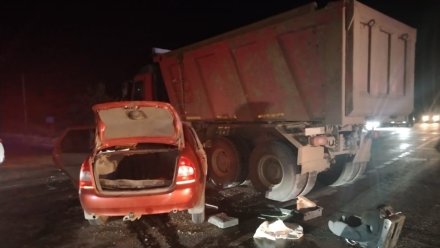 Ребёнок и двое взрослых попали в больницу после ДТП с фурой в Воронежской области