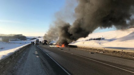 Полиция установила личности восьми жертв ДТП с пожаром на воронежской трассе