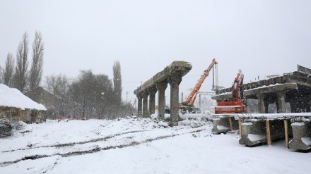 В Воронеже разобрали второй пролёт виадука на 9 Января