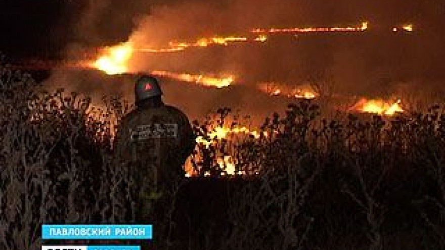 В Павловском районе произошло несколько крупных возгораний