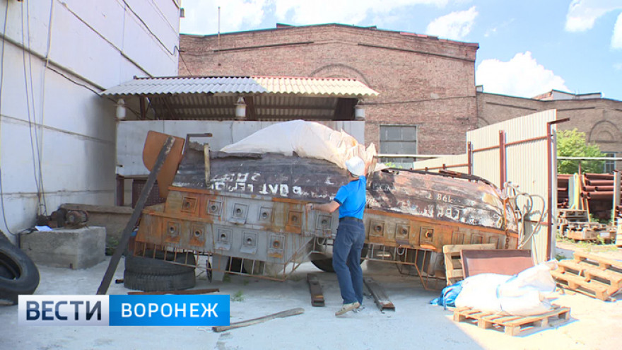 Спасённый макет баркалона «Меркурий» уплыл под Воронеж