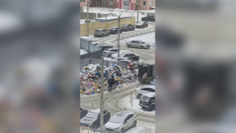 Воронежцы забили тревогу из-за гор мусора во дворе дома №93/5 на улице Фёдора Тютчева