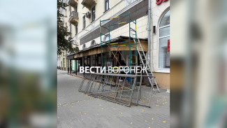 В Воронеже начали сносить веранду кафе «‎Моне»‎ на Плехановской 