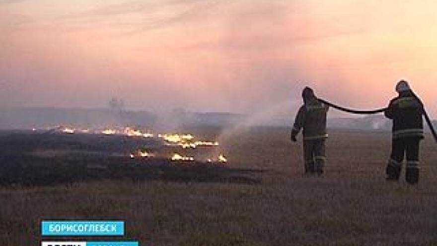 Едкий дым над Борисоглебском. На подмогу приехали пожарные из других районов