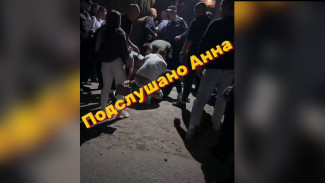 Драку с участием 40 человек в Анне сняли на видео