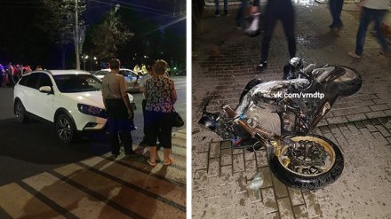 В центре Воронежа в ночном ДТП насмерть разбился мотоциклист