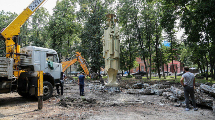 Фонтан «Чебурашка и крокодил Гена» уберут из воронежского парка «Орлёнок»