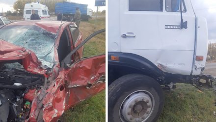 Два человека пострадали в ДТП с грузовиком в Воронежской области 