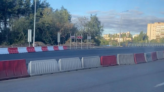 Новый мост у Остужевской развязки в Воронеже перед открытием сняли на видео