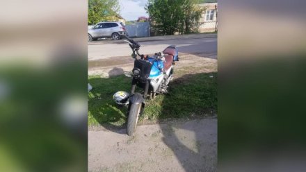 В Воронежской области 15-летний мотоциклист попал в больницу после ДТП с кроссовером