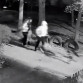 Подростки под камерами разгромили двор дома на улице Артамонова в Воронеже
