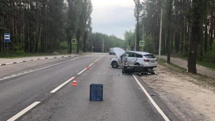 Появились фото смертельной для байкера на Harley аварии в Воронеже