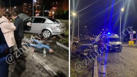Opel и Citroën столкнулись на шиловском кольце в Воронеже: есть пострадавшие