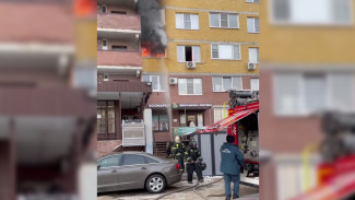 Квартира вспыхнула в воронежском ЖК «Берег»