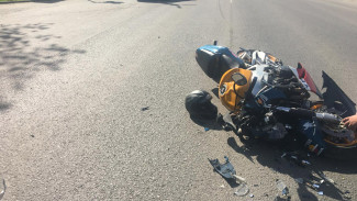 Под Воронежем 24-летний мотоциклист на Honda разбился в ДТП с кроссовером  