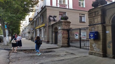 Ремонт уникальных ворот дома в центре Воронежа отложили из-за резкого похолодания