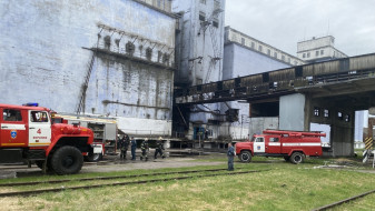 В Воронеже вспыхнула хлебобаза