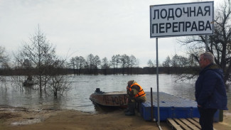 На месте затопленного моста под Воронежем открыли лодочную переправу