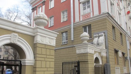 В Воронеже воссоздали вазоны с фруктами на «триумфальной» арке сталинки