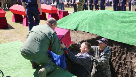 В Воронеже на Памятнике Славы перезахоронили останки 29 бойцов Красной Армии