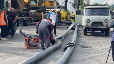 В РВК рассказали о работах на месте масштабной коммунальной аварии в Воронеже