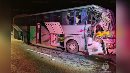 Ехавший в Воронежскую область автобус попал в жёсткое ДТП под Тулой