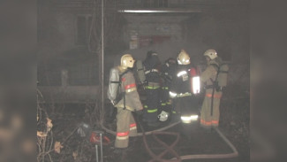 Спасатели экстренно вывели 7 человек из горящего дома в воронежском селе
