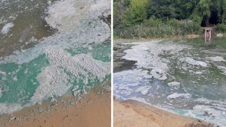 Экологи назвали возможную причину появления густой серой пены на воронежской реке