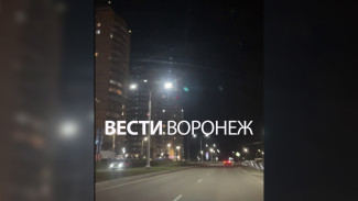 Освещение включили на новой дороге в воронежском Шилове