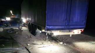 ВАЗ протаранил припаркованный на воронежской трассе грузовик: погибла женщина