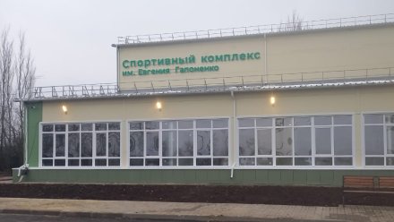 Спорткомплекс под Острогожском назвали в честь погибшего в ДТП депутата Гапоненко