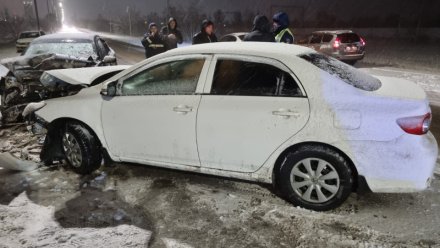 Два человека попали в больницу после ДТП на заснеженной дороге в Воронеже