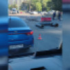 Огромная яма в асфальте образовалась у памятника Славы в Воронеже