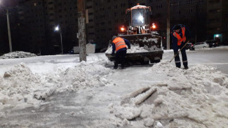 Почти 5 тыс. кубометров снега за ночь вывезли с улиц Воронежа