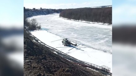 В Воронежской области аварийно приземлился военный вертолёт