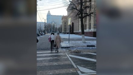Пешеходные переходы у площади Ленина в Воронеже вновь стали нерегулируемыми