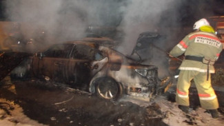 В Центральном районе Воронежа сгорела BMW