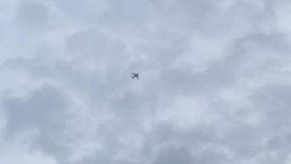Военный самолёт пролетел над центром Воронежа