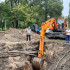 На Левом берегу Воронежа приступили к замене повреждённого водопровода